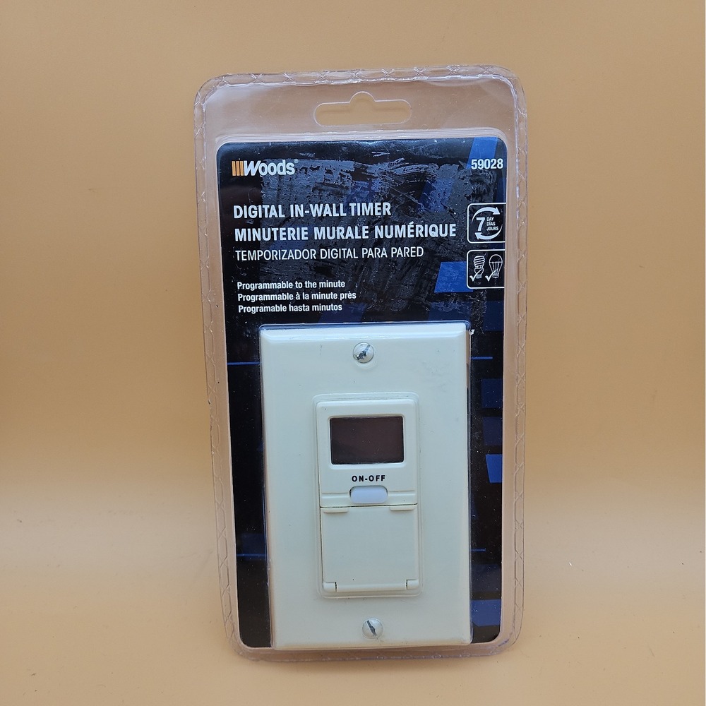 Woods Digital In-Wall Timer 59028 Brand New Programmable